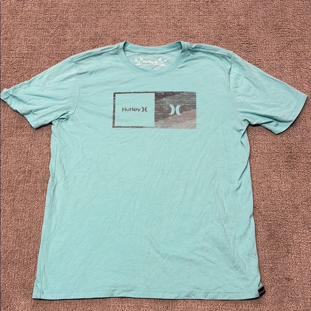 Hurley Men's Teal Graphic Tee